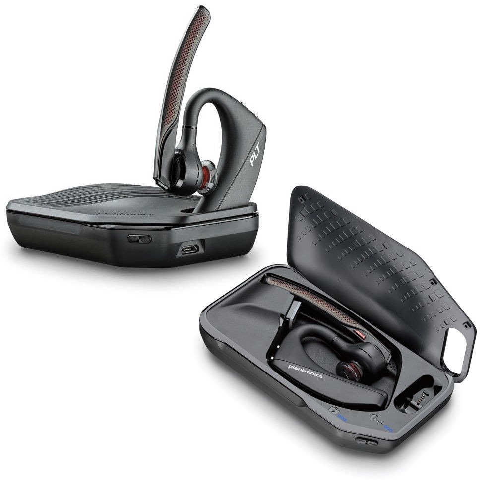 Plantronics by Poly Voyager 5200 UC - Auriculares inalámbricos y estuche de  carga - Auriculares Bluetooth de un solo oído con micrófono de cancelación