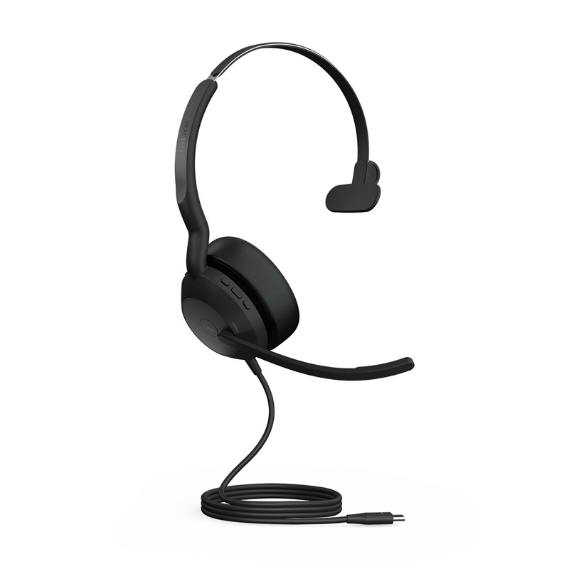 Casque Audio Jabra Evolve2 50 - USB-C/USB-A, Stéréo, Couplage Multipoint, Pour Télétravail, Bureau, Appels