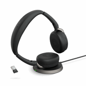 Jabra Evolve2 65 Flex MS Stereo Link 380 USB A con soporte de carga