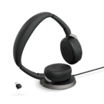 Jabra Evolve2 65 Flex MS Stereo Link 380 USB-C con soporte de carga