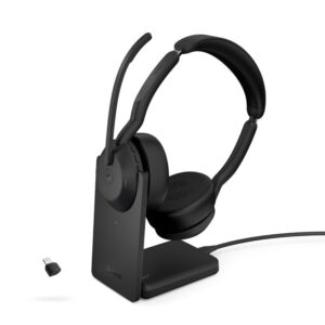 Jabra Evolve2 55 MS Estéreo Link 380 USB-C con base de carga