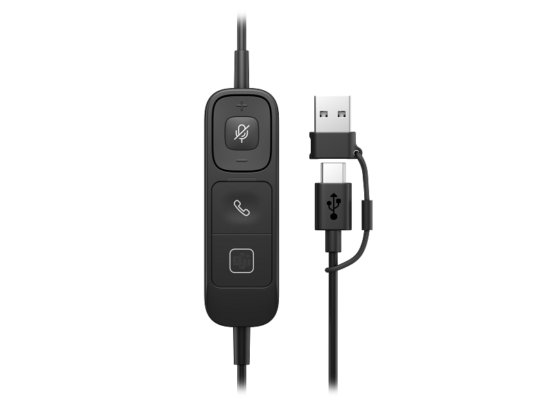 HP Poly Mission 610 USB Headset_Connector_Monaural_Catalog_TransparentBG_OFF_Front_6030700 HP Poly Mission 610 USB Headset Connector Monaural Catalog TransparentBG OFF Front 6030700
